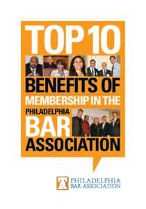 Top 1o benefits OF membership in the PHILADElphiA