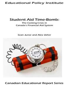 Educational Policy Institute Student Aid Time-Bomb Educational Policy Institute  Student Aid Time-Bomb: