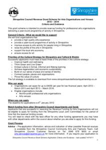 Grants / Shropshire / Shrewsbury / European Union / Professor / Education / Geography of the United Kingdom / Geography of England