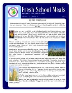 Fresh School Meals WRITTEN BY CHEF JIMMY SCHMIDT V O L U M E 1 ,