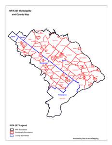 NPA 267 Municipality and County Map Springfield Springfield Richland