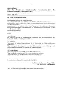 1  Entwurf Gesetz über den Beitritt zur Interkantonalen Harmonisierung der Baubegriffe (IVHB)