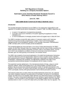 Canadian Broadcast Standards Council / Broadcasting / Canadian Radio-television and Telecommunications Commission / YTV / Mighty Morphin Power Rangers / Canadian Broadcasting Corporation / Community channel / CFRA / Charles McVety / Television in Canada / Communication / Department of Canadian Heritage