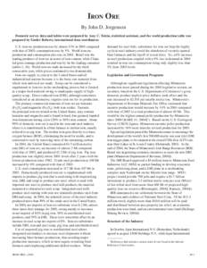 Iron / Iron mining / Geography of Minnesota / Geology of Minnesota / Hamersley Range / Iron ore / Cliffs Natural Resources / Taconite / Vale / Pilbara / Economic geology / Mining