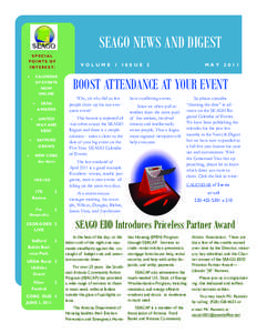 SEAGO NEWS AND DIGEST SPECIAL POINTS OF INTEREST: 