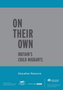 Child migration / Child welfare / Museum / Cultural studies / Curator / Exhibition catalogue / Bird migration / Museology / Humanities / Tourism