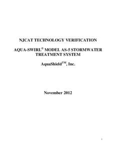 NJCAT TECHNOLOGY VERIFICATION