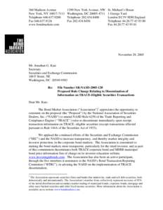 Bond Market Association on SR-NASD[removed]