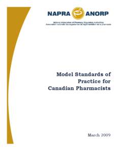 Model Standards of Practice for Canadian Pharmacists March 2009