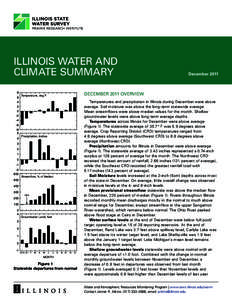 ILLINOIS WATER AND CLIMATE SUMMARY  DECEMBER 2011 OVERVIEW