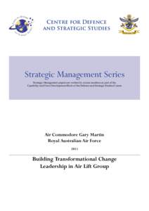 Skill / Business / Behavior / Cognition / Australian Defence Force / Royal Australian Air Force / Strategic management