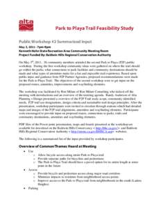 Parking / East Coast Greenway / Parks in Windsor /  Ontario / Geography of California / Baldwin Hills /  Los Angeles / Trail