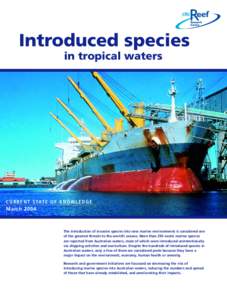 Ecology / Dreissenidae / Fouling / Mytilidae / Great Barrier Reef / Invasive species in Australia / Northern Pacific seastar / Perna viridis / Sailing ballast / Environment / Biology / Phyla