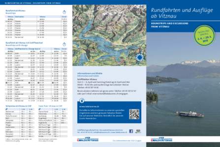 RUNDFAHRTEN AB VIT ZNAU | ROUNDTRIP S FROM VIT ZNAU ent al Bürglen tock