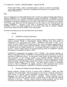 Uranium compounds / Nuclear physics / Nuclear fuels / Oxides / Yellowcake / Nuclear fuel cycle / Uranium / Taxation in the United States / Nuclear technology / Nuclear materials / Chemistry