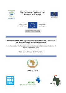 International Coordination Meeting of Youth Organisations / North–South Centre / International relations / Structure / Politics of Europe / Conference on Security /  Stability /  Development /  and Cooperation / Euroregion Baltic / Addis Ababa / African Union / European Youth Forum