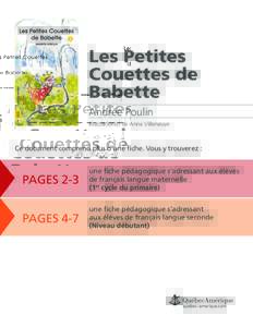Les Petites Couettes de Babette Andrée Poulin Illustration(s) de Anne Villeneuve