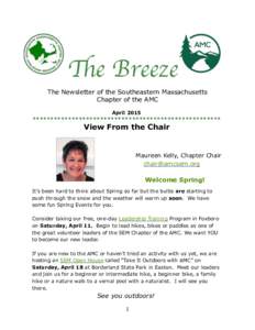 The Breeze!  The Newsletter of the Southeastern Massachusetts Chapter of the AMC  !