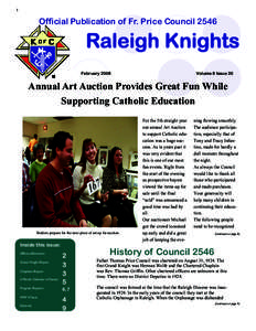 1  Official Publication of Fr. Price Council 2546 Raleigh Knights February 2008