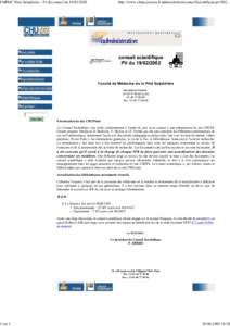 FMPMC Pitié-Salpêtrière - Pv du conseil dusur 1 http://www.chups.jussieu.fr/administration/conseilScientifique/pv1902...