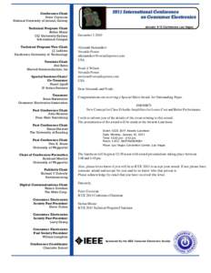 IEEE Consumer Electronics Society / Engineering / Media technology / Las Vegas Convention Center / Consumer Electronics Association / Institute of Electrical and Electronics Engineers / Nevada / Consumer electronics / Standards organizations / Technology