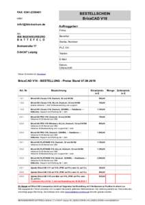 FAX: BESTELLSCHEIN BricsCAD V18  oder