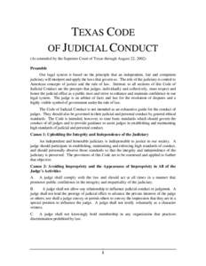 Microsoft Word - Texas Code of Judicial Conduct.doc