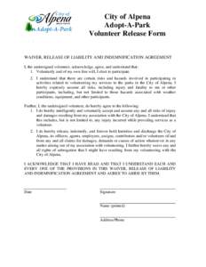 Microsoft Word - Volunteer Formdoc