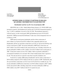 Microsoft Word - KMP 0721 2Q 2010 Earnings.doc