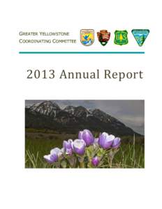 GREATER YELLOWSTONE COORDINATING COMMITTEE 2013 Annual Report  CONTENTS