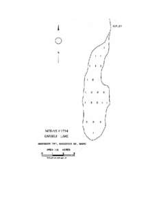 CARIBOU LAKE Washburn Twp., Aroostook Co. U.S.G.S. Caribou, Me[removed]’) Fishes Brook trout Minnows