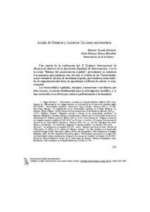 Alcalá de Henares y América: Un nexo universitario Manuel Casado Arboniés Pedro Manuel Alonso Marañón
