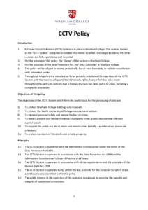 CCTV Policy Introduction.