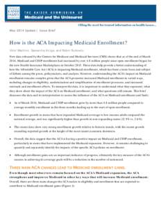 How is the ACA Impacting Medicaid Enrollment?