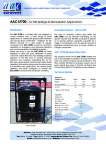 AAC Eurovent Ltd Liquid Phase Carbon Filters