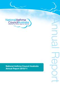 Annual Report  National Asthma Council Australia Annual Report  Corporate Goals