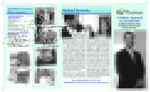 Hospital/Doctor Circumcision vs. Holistic Circumcision Michael Rovinsky