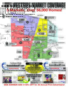 WESTSIDE MARKET COVERAGE  5 Markets...Over 56,000 Homes! Lake Ontario ÀÊ-