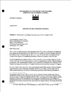 District of Columbia home rule / District of Columbia Home Rule Act / Anti-Deficiency Act / Appropriation bill / Budget and Accounting Act / Article One of the United States Constitution / Continuing resolution / United States budget process / Acts of the 111th United States Congress / Government / Washington /  D.C. / Politics of the United States