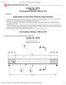 BXUV.N790 - Fire Resistance Ratings - ANSI/UL 263 Design No. N790