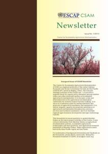 CSAM  Newsletter Issue NoCentre for Sustainable Agricultural Mechanization