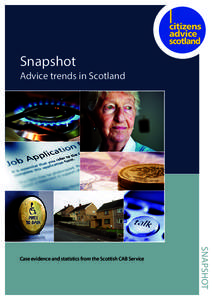 Snapshot  Advice trends in Scotland SNAPSHOT