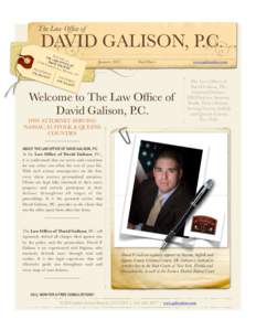 The Law Office of  DAVID GALISON, P.C. Wel com