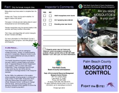 Mosquito Control brochure - Sep