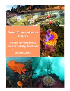 Ocean Communicators Alliance Marine Protected Area Docent Training Handbook SOUTH COAST