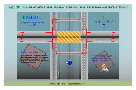 I-96 RECONSTRUCTION - NEWBURGH ROAD TO TELEGRAPH ROAD - CITY OF LIVONIA AND REDFORD TOWNSHIP  E N