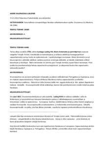 AARNE HAAPAKOSKI-LUKUPIIRI TI[removed]Poleenissa Pieksämäellä, jossa käsiteltiin VICTOR MARION historiallinen romaanitrilogia Ranskan vallankumouksen ajoilta: (Kustannus Oy Mantere, Hki[removed]TEMPLE-TORNIN VANKI AAV