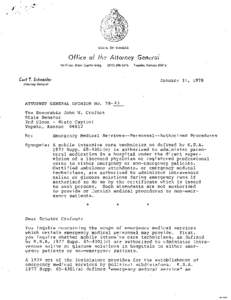 [removed] | [removed] | Kansas Attorney General Opinion | Curt T. Schneider