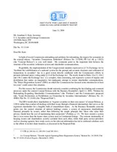 June 15, 2004 Mr. Jonathan G. Katz, Secretary U.S. Securities and Exchange Commission 450 Fifth Street, NW Washington, DC[removed]File No. S7-13-04