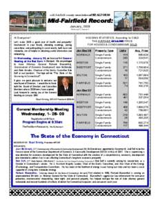 mid mid--fairfield county association of REALTORS® Mid Mid--Fairfield Record: January, 2009